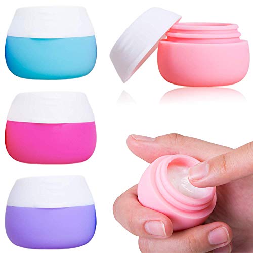 LANGING 4 stuks Travel Containers Sets Silicone Cream Jars voor toiletartikelen 20ml