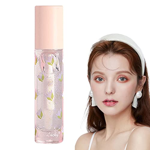 Vigcebit Plumping Lip Oil,Glanzende lipgloss met 5 kleuren Lipolieglans, hydraterende niet-kleverige lipolie, 100% natuurlijke olie doorzichtige lipgloss, lichtgewicht lipcrème