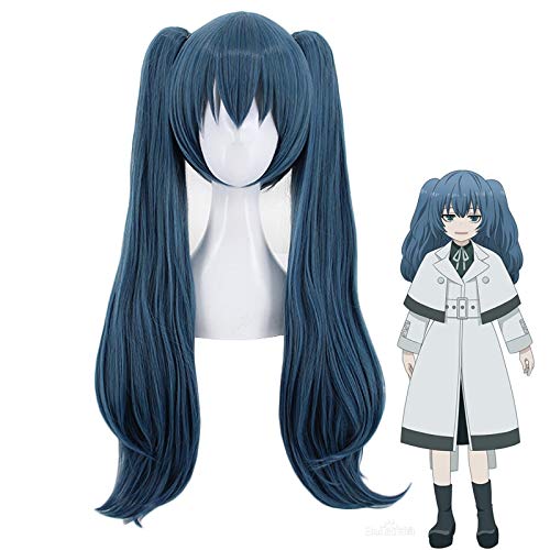 GHK Wig for Re Yonebayashi Saiko Two Ponytails Wig Cosplay Costume Women Long Heat Resistant Synthetic Hair Party Wigs MZ-1246