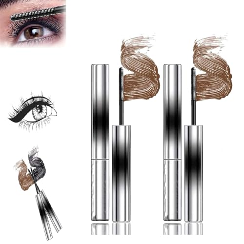 saVgu Vervaci Mascara, Judy Doll Curling Iron Mascara, 3D Curling Eyelash Iron Mascara, Judy Doll Mascara, Iron-Looking Wand Mascara, Brush Mascara Waterproof (Size : Brown)