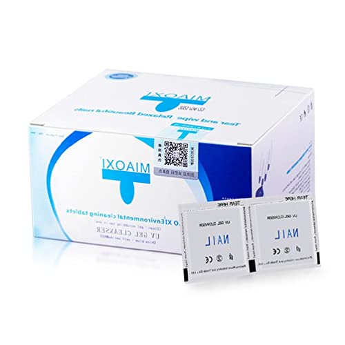 Morain 100 Pack Pads Cleaner Wipes Individueel Verpakt Handig Pak Voor Vrouwen On The Go Travel Gel Polish Remover Doekjes Pads Individueel Verpakt Pads Handige Maat Voor Op