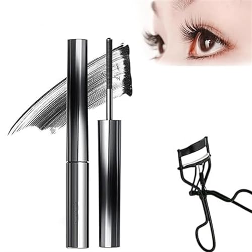 ARZARF Vervaci Iron Rod Mascara, Vervaci Mascara, Metal Rod Mascara, Novafy Iron Wand Mascara, Nour Iron Wand Mascara, 3D Curling Eyelash Iron Strong Mascara Waterproof, (Color : Black 1PCS)