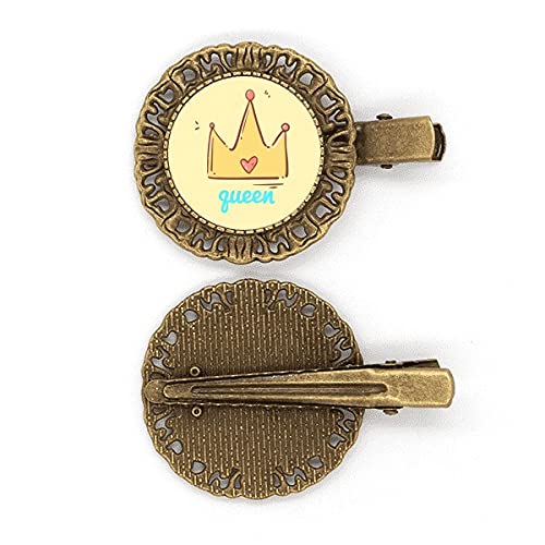 OFFbb-USA Koningin Animatie Kawaii Versheid Haarspeld Hoofdtooi Broche Haar Clip Barrette