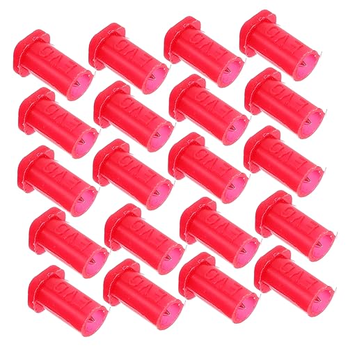 Ipetboom Accessoires Voor 40 Stuks lijm fles mond naald lijm accessoire wimperlijm fles vervangen lijm naald lijm fles naalden kunstmatig kurk pin Kunststof naald Accessoires plastic rood