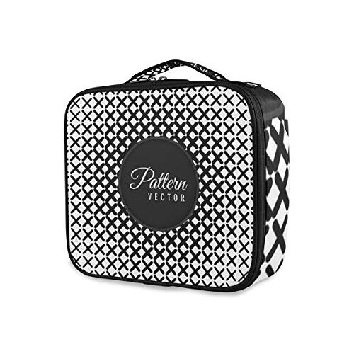 MONTOJ Zwart en wit Geometrie Toiletries Organizer make-up zakje