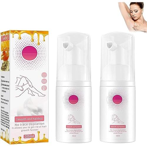 EXQST Bijenwas ontharingsmousse ontharingsspray, ontharingsspray, ontharingsschuim, ontharingsmousse, natuurlijke permanente ontharingsspray voor mannen en vrouwen, ontharingsspray voor dames bikinilijn