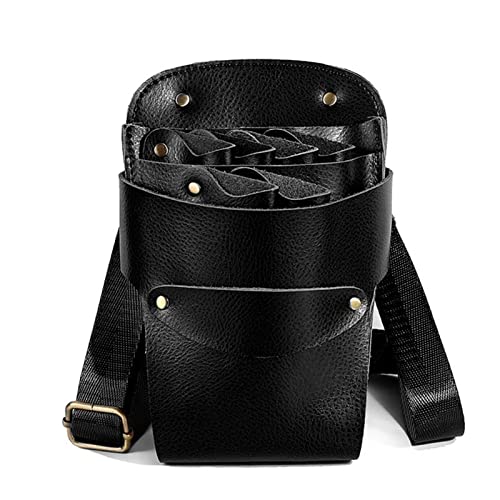 YYUFTTG Kapperstas Schaar Pouch Holster met Riem voor Kappers Salon Kapper Kapper Schaar Shear Case Bag (Color : Schwarz)