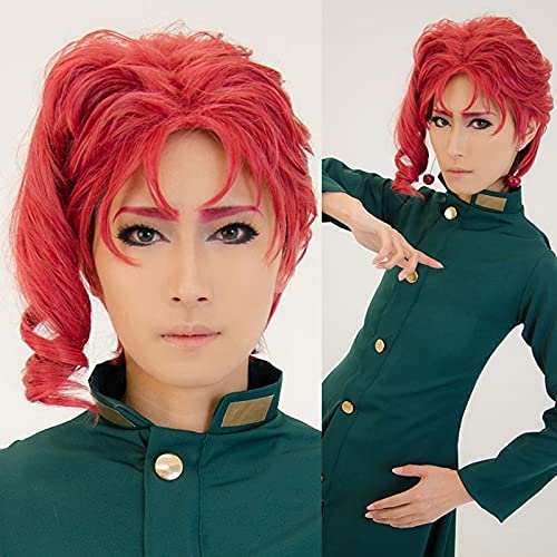 GABLOK Rode Pruik Anime JoJo' Bizar Avontuur Kakyoin Noriaki Cosplay Haar Halloween Rollenspel