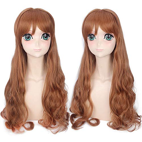 XINYIYI anime wigs cosplay christmas cosplay anime wig/anime wig high temperature silk curly light brown