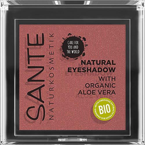 Sante Naturkosmetik Natural Eyeshadow 02 Sunburst Copper, oogschaduw, glinsterende kleurnuance, biologische extracten, veganistisch, 1, 8 g