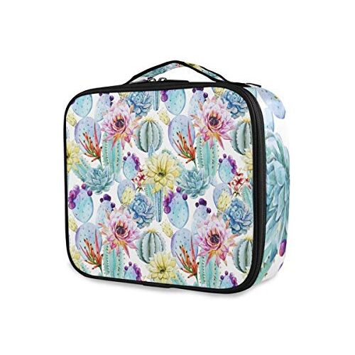 FANTAZIO Make-upzak Cactus Bloemen Aquarel Make-up Organizer Make-up Geval