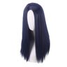 LINGCOS Arcane Caitlyn Dark Blue Long Straight Wig Cosplay Costume Heat Resistant Synthetic Hair Women Carnival Party Wigs