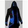 XINYIYI Adult Men Women Assassins Creed Cosplay Costume Hooded Men Coats Outwear Costume Edward Assassins Creed Halloween Costume L Blue Balck