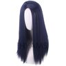 LINGCOS Game Arcane Caitlyn Cosplay Wig The Sheriff of Piltover 40cm Blue Black Long Straight Heat Resistant Hair Role Play Wig