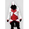 XINYIYI Adult Men Women Assassins Creed Cosplay Costume Hooded Men Coats Outwear Costume Edward Assassins Creed Halloween Costume Xs White Black