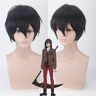 YHWW Anime Angels of Death Zack Isaac Foster Cosplay Pruik voor Mannen Jongens Korte Rechte Pruiken Halloween party Synthetisch Zack zwart haar One Size PL-043 zack pruik