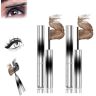 saVgu Vervaci Mascara, Judy Doll Curling Iron Mascara, 3D Curling Eyelash Iron Mascara, Judy Doll Mascara, Iron-Looking Wand Mascara, Brush Mascara Waterproof (Size : Brown)