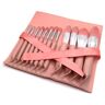 RedAeL 12-delige make-upborstelset met foundation en oogschaduwtools Argento Color complete set