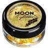 Moon Glitter Schitterende grove glitter van  100% cosmetische glitter voor gezicht, lichaam, nagels, haar en lippen 3 g geel