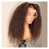 HJXX Pruiken Diepgolf Rood Krullend Kant Front Hair Pruiken Water Synthetische Frontale Pruik Pluked Daily Pruik 26 inch 180 Dichtheid Pruik (Stretched Length : 22inches)