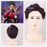 XINYIYI Iron Man Tony Stark wig Robert Downey Jr. wavy short wig Iron man role play wig