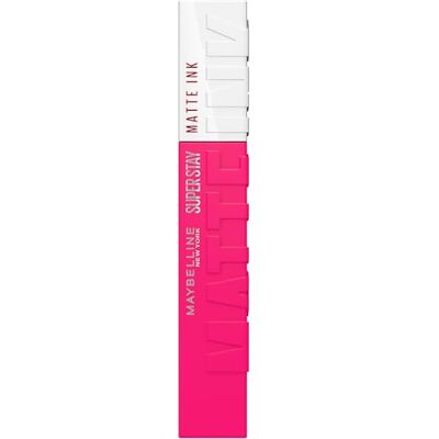 MAYBELLINE New York SuperStay Matte Ink Lipstick 30 Romantic Roze Matte, Langhoudende Lippenstift 5 ml De roze, langhoudende lipstick blijft tot 16 uur lang zitten MAYBELLINE New York SuperStay Matte Ink Lipstick 30 Romantic Roze Matte, Langhoudende Lippenstift 5 ml De roze, langhoudende lipstick blijft tot 16 uur lang zitten