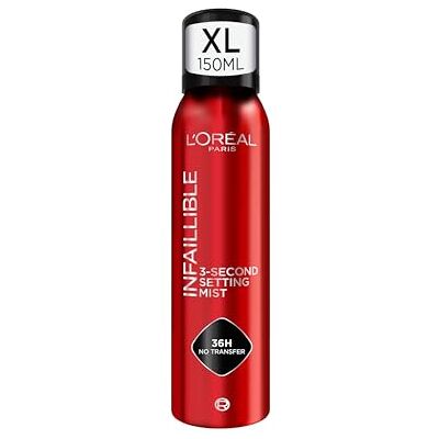 L'Oreal Paris L'Oréal Paris Infaillible 3-second Setting Mist JUMBO Setting Spray transferproof in 3 seconden voor make-up die tot 36 uur blijft zitten 150 ML L'Oreal Paris L'Oréal Paris Infaillible 3-second Setting Mist JUMBO Setting Spray transferproof in 3 seconden voor make-up die tot 36 uur blijft zitten 150 ML