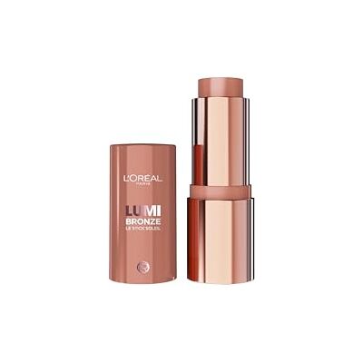 L'Oreal Paris L'Oréal Paris Lumi Bronze Le Stick Soleil, crème op poeder bronzer stick voor een natuurlijke glow, gemakkelijk te mengen en op te bouwen, kleur: 100 Sunkissed Rose, 1 stuk L'Oreal Paris L'Oréal Paris Lumi Bronze Le Stick Soleil, crème op poeder bronzer stick voor een natuurlijke glow, gemakkelijk te mengen en op te bouwen, kleur: 100 Sunkissed Rose, 1 stuk