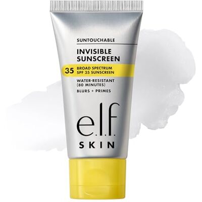 e.l.f. SKIN Suntouchable! Invisible SPF 30, lichte, gelachtige zonnebrandcrème voor een gladde teint, werkt ook als een make-up primer, veganistisch en dierproefvrij e.l.f. SKIN Suntouchable! Invisible SPF 30, lichte, gelachtige zonnebrandcrème voor een gladde teint, werkt ook als een make-up primer, veganistisch en dierproefvrij