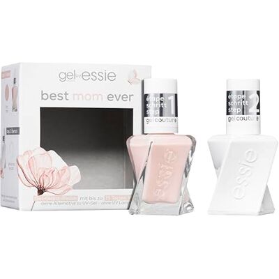 essie Gel Couture Set 'Best Mom Ever' (Top Coat Nr. 00, Fairy Tailor Nr. 40) essie Gel Couture Set 'Best Mom Ever' (Top Coat Nr. 00, Fairy Tailor Nr. 40)