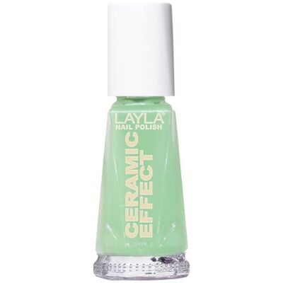 LAYLA Cosmetics 1243R23-056 Ceramic Effect nagellak grass in the wind, per stuk verpakt (1 x 0,01 l) LAYLA Cosmetics 1243R23-056 Ceramic Effect nagellak grass in the wind, per stuk verpakt (1 x 0,01 l)