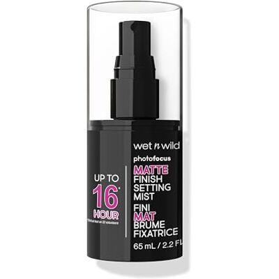 Wet n Wild Photo Focus Matte Finish Setting Mist, Make-up Setting Spray verrijkt met vitamine B5 en E, Lichtgewicht Formule, 24 Uur Langdurige Fixatiespray Wet n Wild Photo Focus Matte Finish Setting Mist, Make-up Setting Spray verrijkt met vitamine B5 en E, Lichtgewicht Formule, 24 Uur Langdurige Fixatiespray