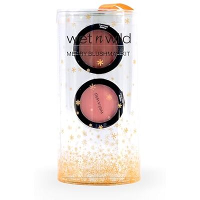 Lip Smacker Wet n Wild Merry Blushmas Set, Poeder Blush Make-up Set, Opbouwbare Sheer tot Bold Blush, met Fluweelzachte Poederformule, voor een Gezond Ogende Blos van Zijdezachte Kleur Lip Smacker Wet n Wild Merry Blushmas Set, Poeder Blush Make-up Set, Opbouwbare Sheer tot Bold Blush, met Fluweelzachte Poederformule, voor een Gezond Ogende Blos van Zijdezachte Kleur