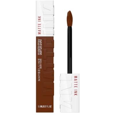 MAYBELLINE New York Super Stay Matte Ink, nr. 520 Champion, vloeibaar, mat en langdurig, 5 ml MAYBELLINE New York Super Stay Matte Ink, nr. 520 Champion, vloeibaar, mat en langdurig, 5 ml