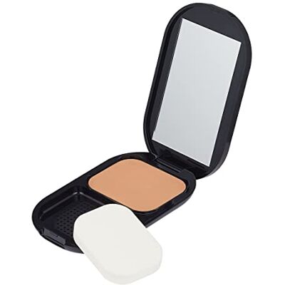 Max Factor Facefinity Compact Make-up Toffee 008, poederfoundation voor een matte afwerking, 1 x 10 g, 10 g (1 stuk) Max Factor Facefinity Compact Make-up Toffee 008, poederfoundation voor een matte afwerking, 1 x 10 g, 10 g (1 stuk)