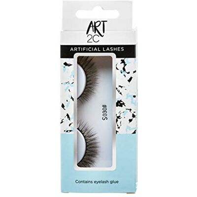 ART Herbruikbare synthetische kunstwimpers, kwaliteitsproduct, volledig en dun, onregelmatig verdeeld, veilig voor natuurlijke wimpers S030 ART Herbruikbare synthetische kunstwimpers, kwaliteitsproduct, volledig en dun, onregelmatig verdeeld, veilig voor natuurlijke wimpers S030