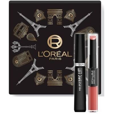 L'Oreal Paris L’Oréal Paris Telescopic Lift Mascara + Infaillible 24H Lipstick 312 Incessant Russet Lipstick Giftset – Geschenkset L'Oreal Paris L’Oréal Paris Telescopic Lift Mascara + Infaillible 24H Lipstick 312 Incessant Russet Lipstick Giftset – Geschenkset