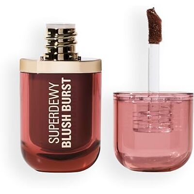 Revolution Beauty London Revolution Superdewy Liquid Blush Burst Opbouwbare vloeibare blush voor wangen, serumformule met peptiden en hyaluronzuur, vegan en niet op dieren getest Caramel Cooler Bronze 4,2 ml Revolution Beauty London Revolution Superdewy Liquid Blush Burst Opbouwbare vloeibare blush voor wangen, serumformule met peptiden en hyaluronzuur, vegan en niet op dieren getest Caramel Cooler Bronze 4,2 ml