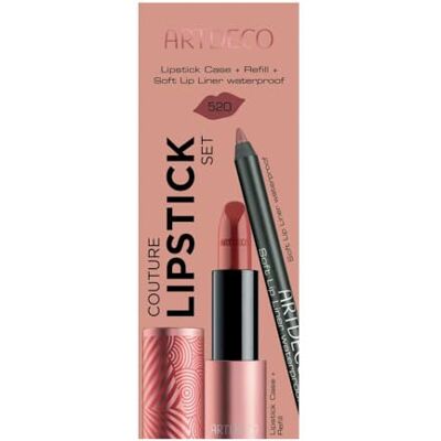 Artdeco Couture Lipstickset, navulbare lippenstifthuls, lipstick navulling met SPF 15 & Soft Lip Liner waterdicht, 1 set Artdeco Couture Lipstickset, navulbare lippenstifthuls, lipstick navulling met SPF 15 & Soft Lip Liner waterdicht, 1 set