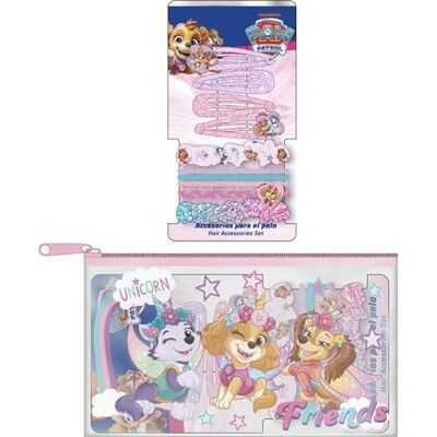 CERDÁ LIFE'S LITTLE MOMENTS Paw Patrol Beauty-set, kinderset met pincet, kousenbanden, scrunchies en etui, haaraccessoires met figuren van Paw Patrol CERDÁ LIFE'S LITTLE MOMENTS Paw Patrol Beauty-set, kinderset met pincet, kousenbanden, scrunchies en etui, haaraccessoires met figuren van Paw Patrol