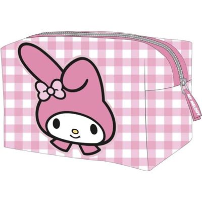 CERDÁ LIFE'S LITTLE MOMENTS Hello Kitty en My Melody Toilettas voor op reis, draagbaar, Kawaii-design, voor meisjes en vrouwen CERDÁ LIFE'S LITTLE MOMENTS Hello Kitty en My Melody Toilettas voor op reis, draagbaar, Kawaii-design, voor meisjes en vrouwen