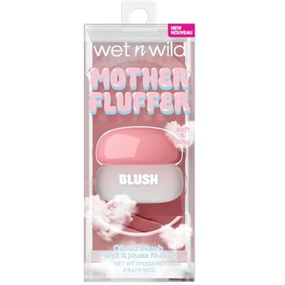Wet n Wild , Mother Fluffer Cloud Cream Blush, Blurred Matte Finish, Lichte Textuur Met Cream-To-Powder Formule Voor een Natuurlijke Blos, Opbouwbaar en Makkelijk Te Mengen, Rose The Roof Wet n Wild , Mother Fluffer Cloud Cream Blush, Blurred Matte Finish, Lichte Textuur Met Cream-To-Powder Formule Voor een Natuurlijke Blos, Opbouwbaar en Makkelijk Te Mengen, Rose The Roof