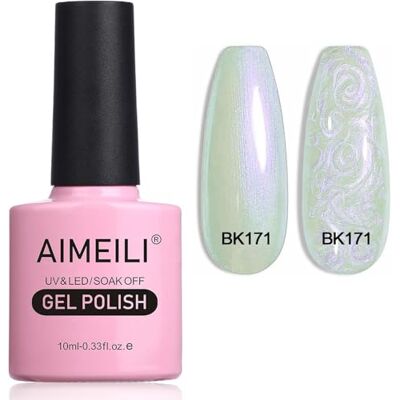 AIMEILI B010_BK171 Pearl Gel Nagellak Shimmer Mermaid Nail UV (171),10 ml (pak van 1) AIMEILI B010_BK171 Pearl Gel Nagellak Shimmer Mermaid Nail UV (171),10 ml (pak van 1)