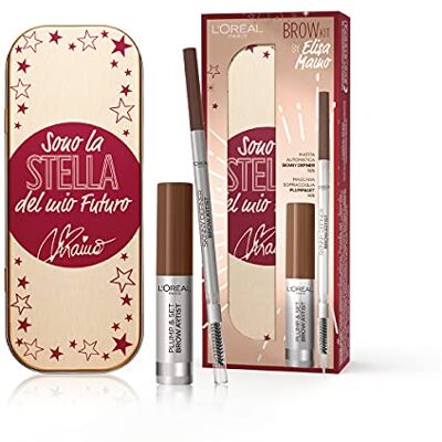 L'Oreal Paris L'Oréal Paris Clutch Le Skinny Definer Brunette Cadeau-idee voor dames, inclusief wenkbrauwstift (105), mascara wenkbrauwen plump&set L'Oreal Paris L'Oréal Paris Clutch Le Skinny Definer Brunette Cadeau-idee voor dames, inclusief wenkbrauwstift (105), mascara wenkbrauwen plump&set