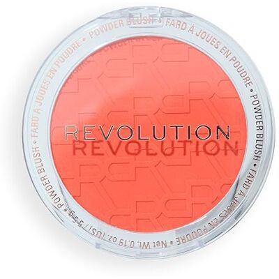 Revolution Beauty London Revolution Blusher Reloaded, Airbrush-Effect, Opbouwbare Blush, Zachte Matte Finish, Vegan & Dierproefvrij, Poppin' Orange, 7.5g Revolution Beauty London Revolution Blusher Reloaded, Airbrush-Effect, Opbouwbare Blush, Zachte Matte Finish, Vegan & Dierproefvrij, Poppin' Orange, 7.5g