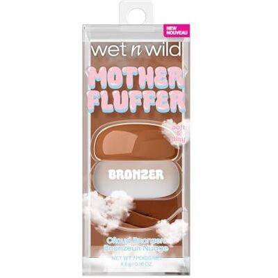 Wet n Wild , Mother Fluffer Cloud Cream Bronzer, Blurred Matte Finish, Lichte Textuur met Cream-To-Powder Formule voor Natuurlijke Bronzing en Contouring, Opbouwbaar & Makkelijk te Mengen, Toasty Maple Wet n Wild , Mother Fluffer Cloud Cream Bronzer, Blurred Matte Finish, Lichte Textuur met Cream-To-Powder Formule voor Natuurlijke Bronzing en Contouring, Opbouwbaar & Makkelijk te Mengen, Toasty Maple