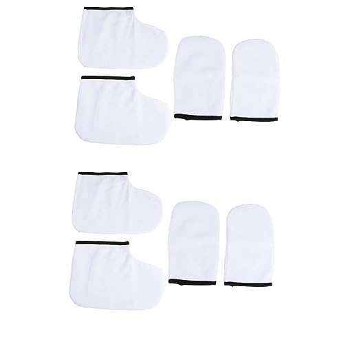 FOMIYES 8 Stks Wax Handschoenen Paraffine Wax Voor Handen Hydraterende Handschoenen Wanten Paraffine Wax Handschoen En Bootie Badhandschoenen En Booties Spa Paraffine Booties Wax Wanten