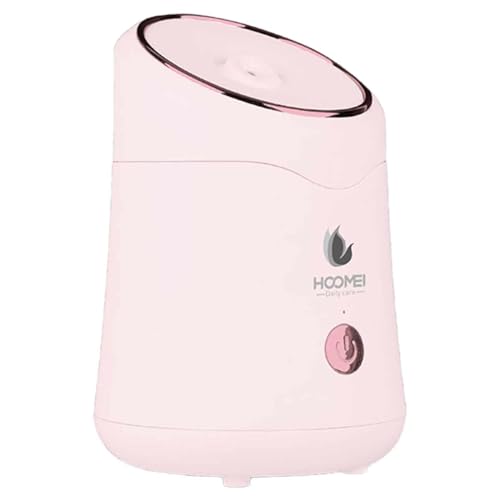 A2ZWORLD Gezichtssauna Gezichtssauna voor gezichtsreiniging, verdamper voor gezicht, spa-gezichtsdamp, reiniging van mee-eters, 220 W, 75 ml, roze