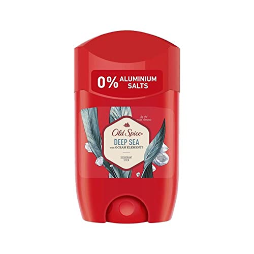 Old Spice Deep Sea deodorantstick van 50 ml, zonder aluminium, voor mannen, mannen deodorant, met langdurige geur