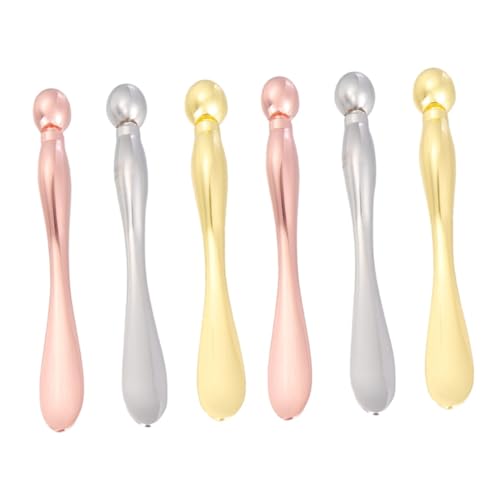 FRCOLOR 6 Pcs Massage Beauty Stick Huidverzorging Lepel Oog Spatel Eye Facial Roller Stimulator Huidverzorging Make-Up Creme Make-Up Eye Sticks Oogcrèmes Huidverzorging Apparaat Ogen